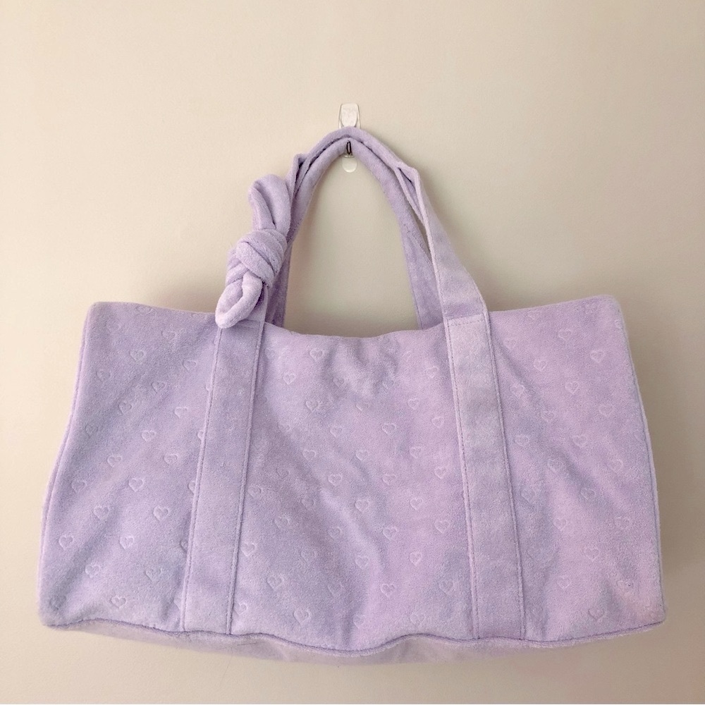SCL Purple Hearts Terry Duffle Bag